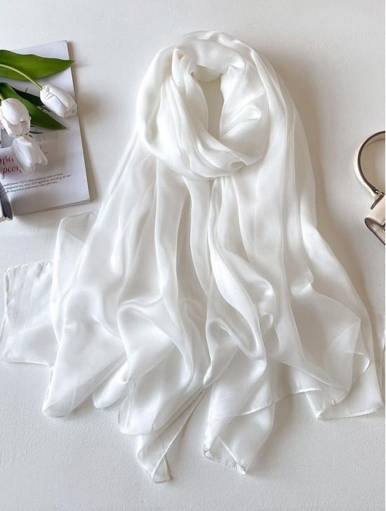 Solid Colour Chiffon Fashion Scarf Solid Colour Chiffon Fashion Scarf